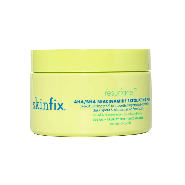 Skinfix Resurface+ AHA/BHA Niacinamide Exfoliating Pads – Masters