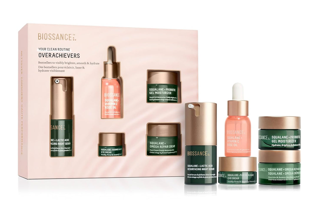 Biossance Overachievers 5 pc Gift Set - $116 Value